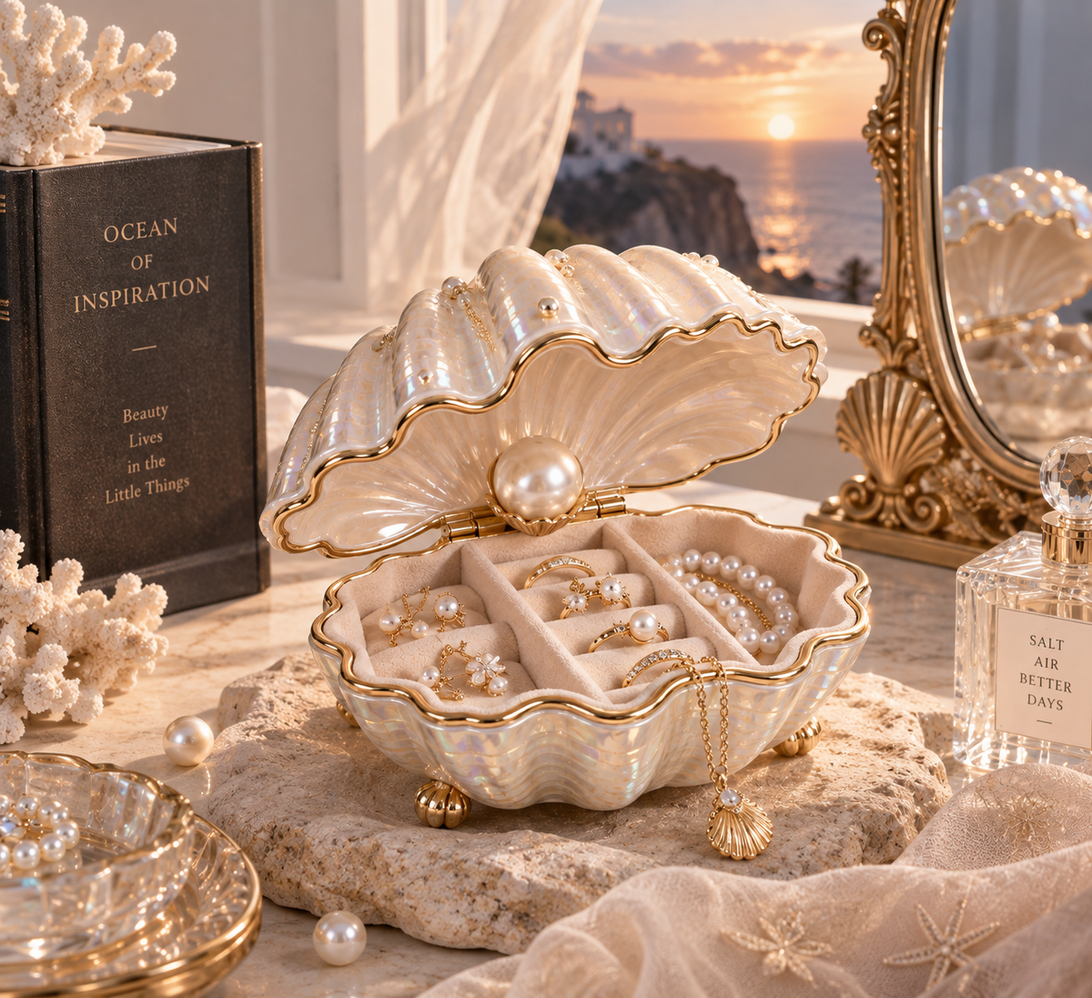 Pearl Shell Jewelry Box
