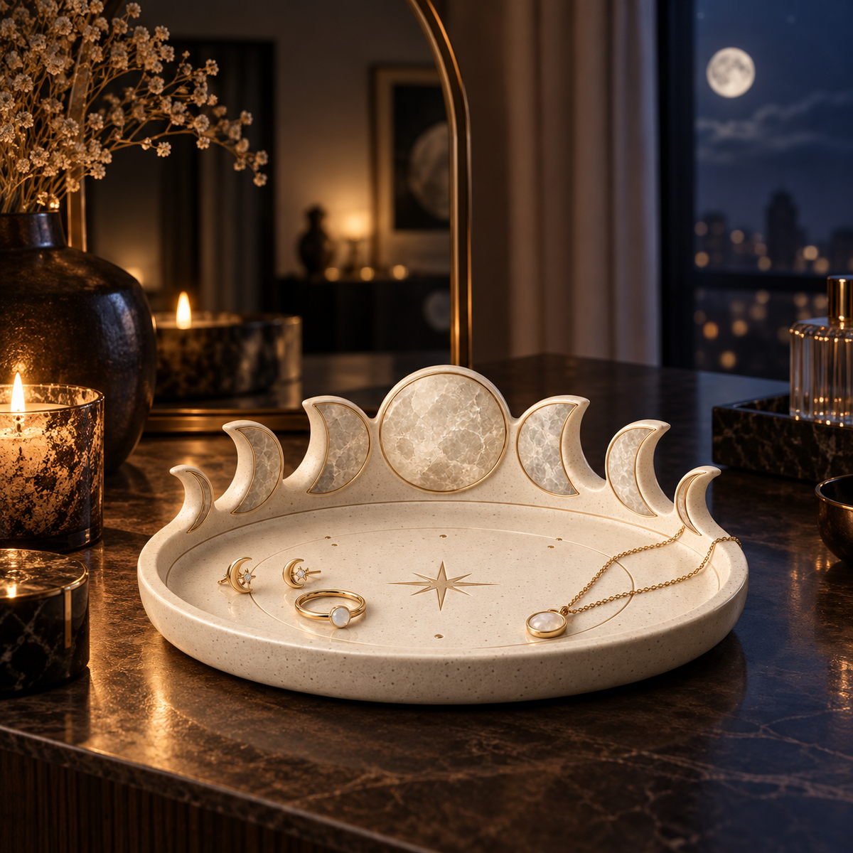 Moon Phase Jewelry Tray