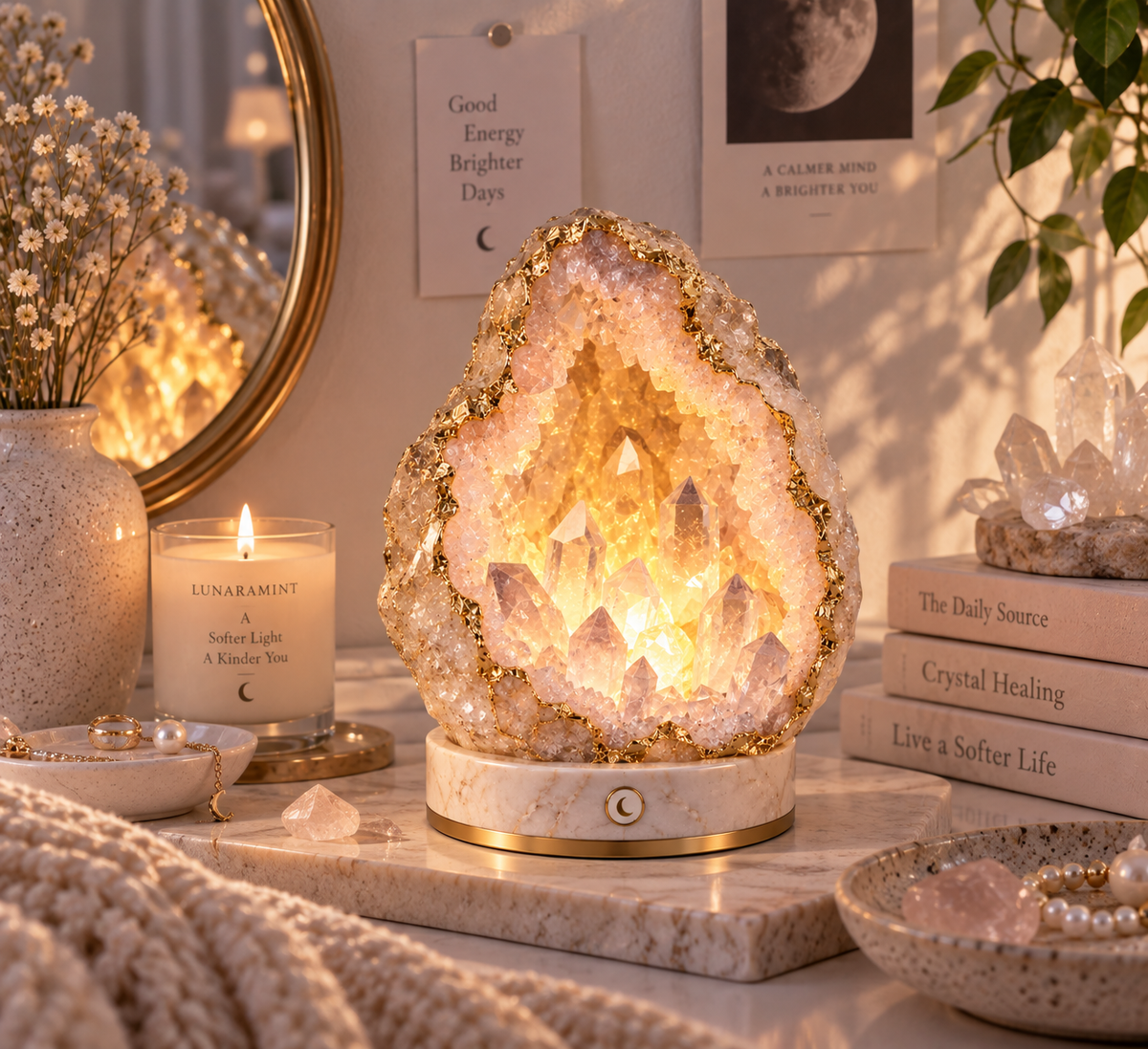 Crystal Geode Ambient Lamp