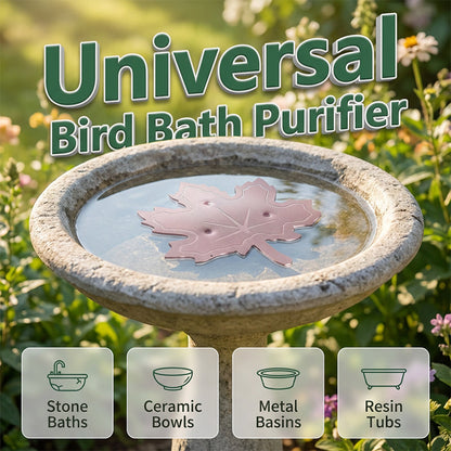 ⏳LAST DAY SALE ONLY $11.18!!🌿Universal Fit Bird Bath Cleaner🐦💦Wildlife-Safe Leaf Purifier for Fresh, Clear Water in Any Garden Basin | Rust-Resistant & Low Maintenance🛡️✨