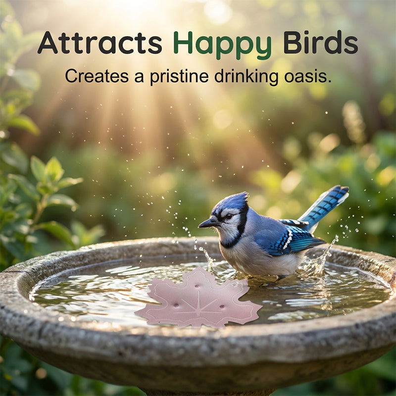 ⏳LAST DAY SALE ONLY $11.18!!🌿Universal Fit Bird Bath Cleaner🐦💦Wildlife-Safe Leaf Purifier for Fresh, Clear Water in Any Garden Basin | Rust-Resistant & Low Maintenance🛡️✨